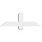 Ekena Millwork Eugene Architectural Grade PVC Gable Bracket, 36"W x 12"H x 4"D x 4"F, 8/12 Pitch GBP036X12X0404EUG00 - alternate 3